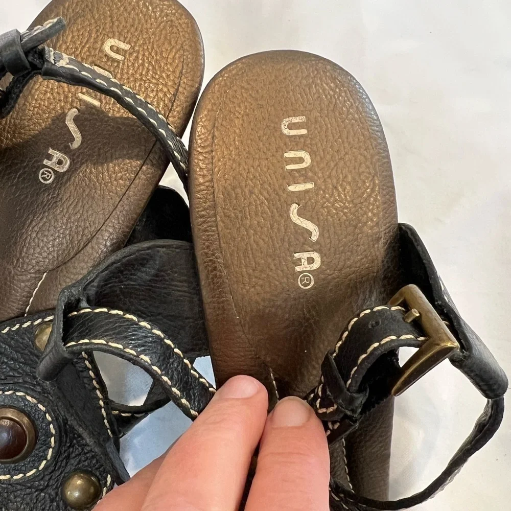 UNISA HEELED SANDALS leather size 10